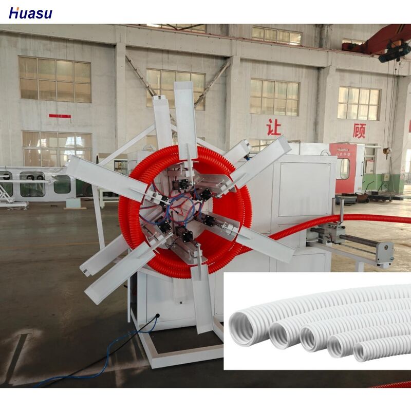 خط طحن أنابيب متعرجة حاسوبية ذات جدار واحد يحتوي على عاكس سيمنز ومركز طلاء دواري للعمل