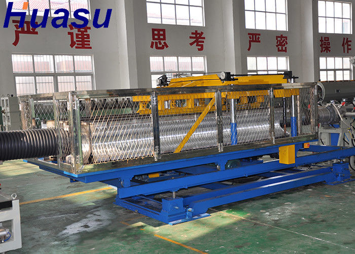 آلة بثق الأنبوب المموج البلاستيكي المرن PE PVC جدار مزدوج جدار واحد