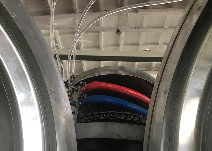 البلاستيك PE PP PVC HDPE آلة بثق الأنابيب مزدوجة الجدار المموج خط الأنابيب