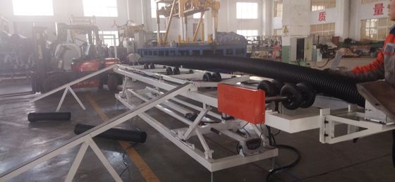 Water Or Air Cooling Double Wall Corrugated Pipe Extrusion Line With Main Electrical Parts From Siemens