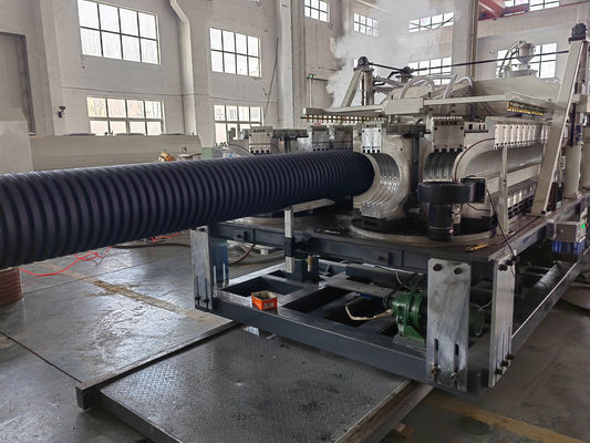 380V/50Hz  Double Wall Corrugated Pipe Extrusion Line For Strong Cooling Ability In Production