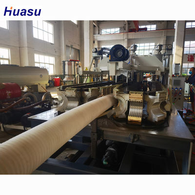 Water Cooling Single Wall Corrugated Pipe Extrusion Line With Auto Feeding And Siemens Contactor