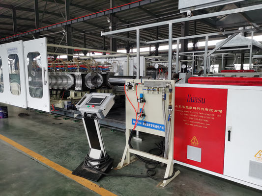 High Capacity 250-1000kg/h Single Screw Extruder Double Wall Corrugated Pipe Production Line