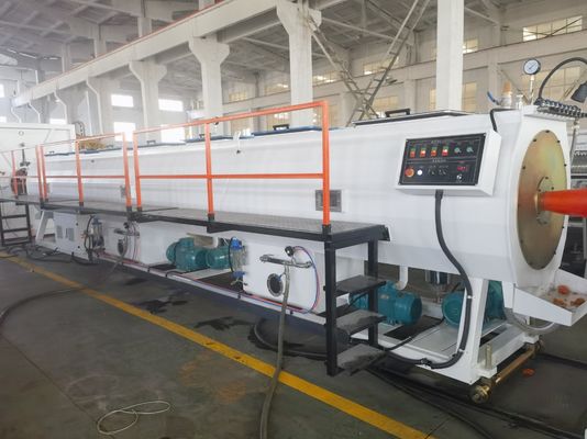 Single-screw HDPE Pipe Extrusion Line With 38CrMoAl Screw Material And Water Cooling Method