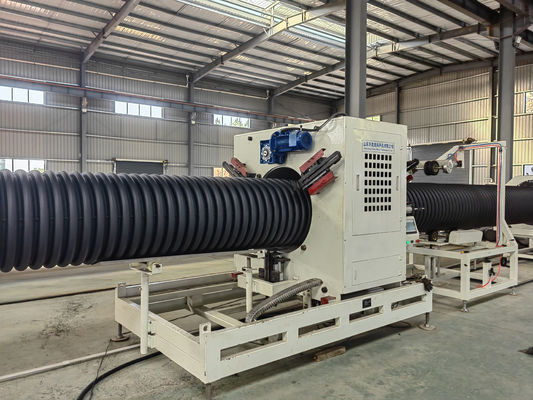 Siemens Contactor Double Wall PE Corrugated Pipe Extrusion Line For Smooth And Durable Plastic Processing
