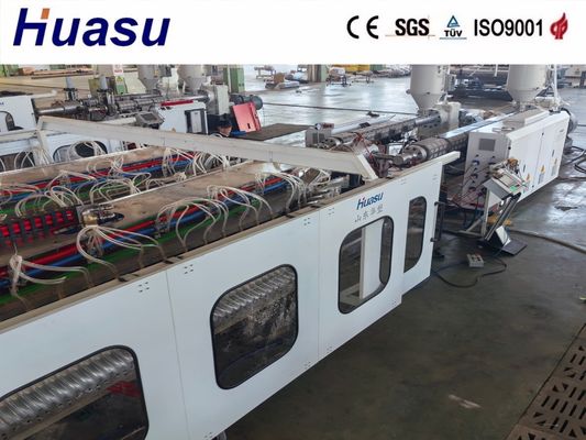 خط طحن الأنابيب المموجة ذات الجدار الواحد والذي يتم التحكم به عن بعد مع تدفق عمل مستقر والتنبيه عبر الإنترنت لأنابيب PVC/PE/MPP/PA/HDPE