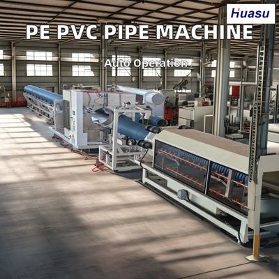 PVC Corrugated Pipe Extrusion Line 500-2000Kg/h Capacity for Sewage Drainage