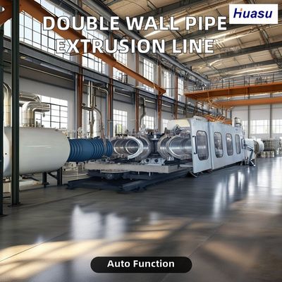 PVC Corrugated Pipe Extrusion Line 500-2000Kg/h Capacity for Sewage Drainage