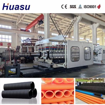 Automatic Double Wall Corrugated Pipe Extrusion Line with 60-2000kg/h Capacity and 0.5-5m/min Production Speed
