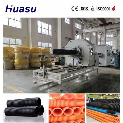 Customizable Single Wall Corrugated Pipe Manufacturing System with Capacity 60-2000kg/h and Pipe Diameter Range 32mm-1600mm