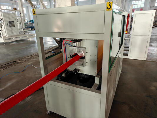 High Accuracy Single Wall Corrugated Pipe Extrusion Line with Auto Feeding and Water Cooling Systems