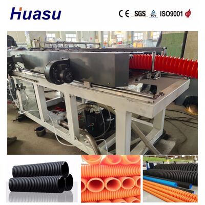 Single Wall Corrugated Pipe Machine with 32mm-1600mm Pipe Diameter Range PLC Control System and 200-2000kg/h Production Capacity