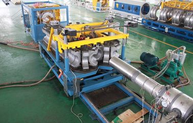 SBG-500 Double Wall Corrugated Pipe Machine , HDPE Double Wall Pipe Production Line