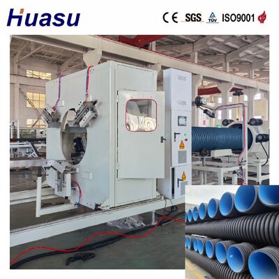 16–110mm Double Wall Corrugated Pipe Production Line, Nitrided Screw for Long Service Life