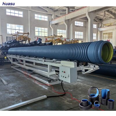 Hot PVC PP PE Single Double Corrugated Pipe Production Extrusion Line With PLC Corrugated Pipe Machine