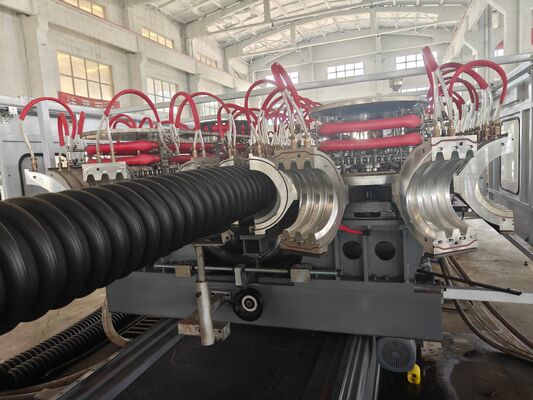 Single Wall Corrugated pipe production line designed for Spiral pipe manufacturing