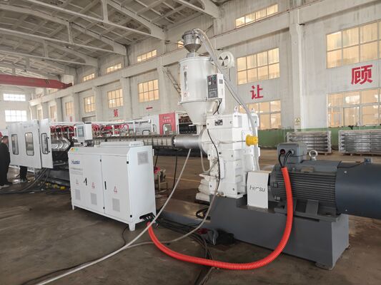 Double Wall Corrugated Pipe Extrusion Line Including Helical Gear Type and Max Pipe Diameter 1600mm Designed for Pipe Production