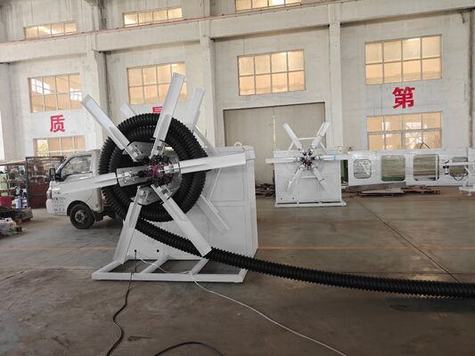 Double Wall Corrugated Pipe Extrusion Line Including Helical Gear Type and Max Pipe Diameter 1600mm Designed for Pipe Production