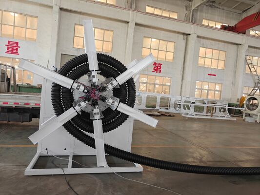 Single Double Wall Corrugated Pipe Extrusion Line Suitable for PP PE Plastic Processing Applications Max Pipe Diameter 1600mm